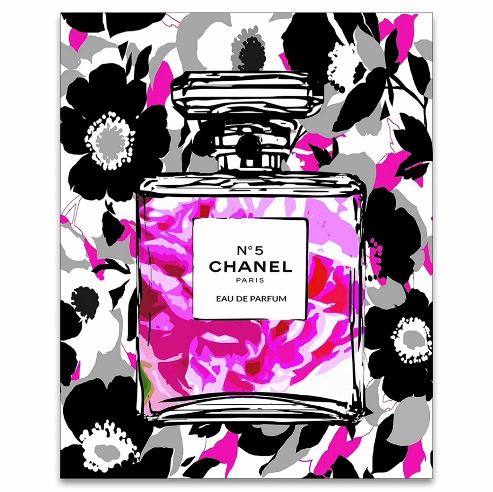 Chanel 8 1/2"x11" Framed Wall Art